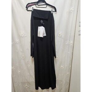 Women With Control XL NWT Black Maxi Dress Tummy Control Mock Neck  Timeless